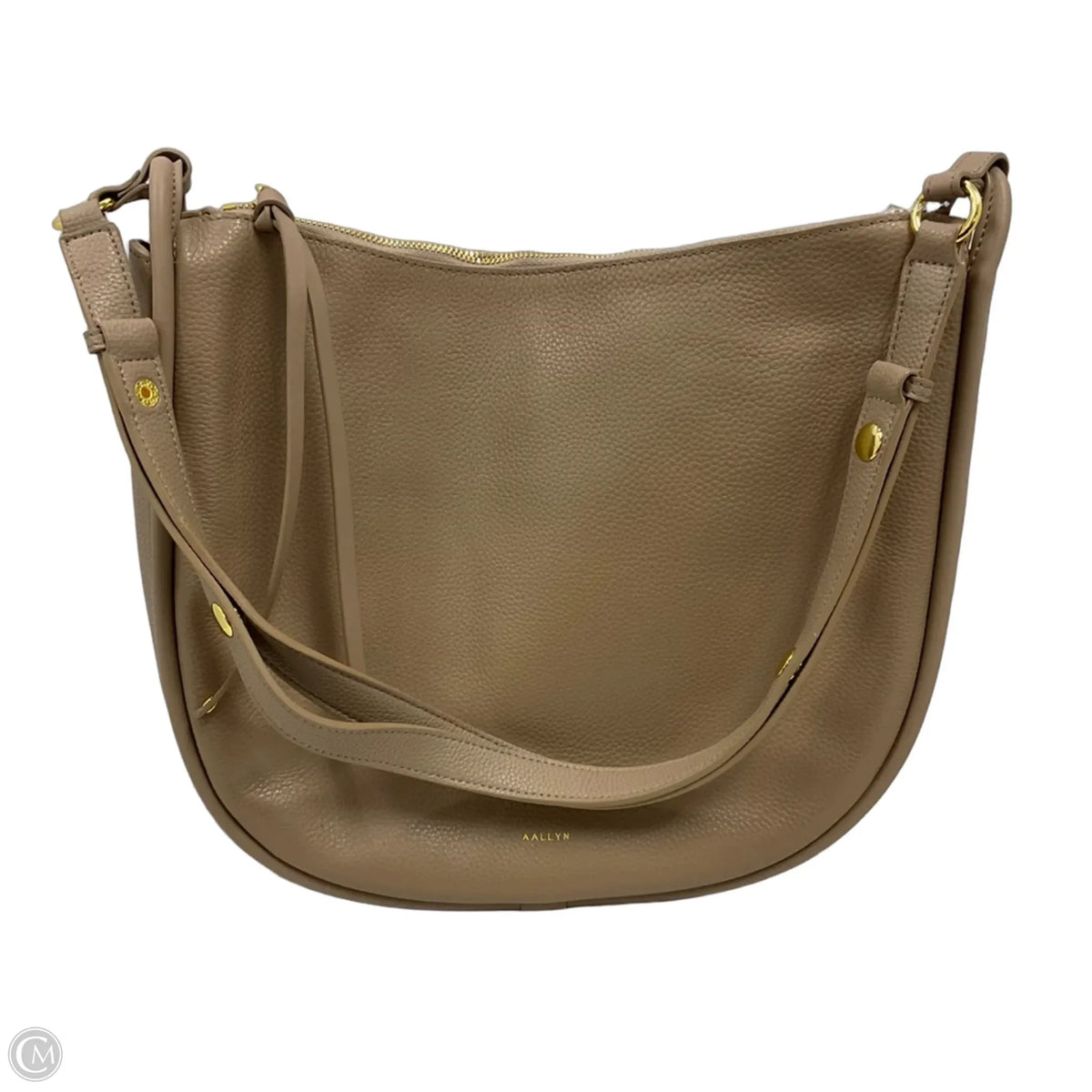 Handbag Leather By Aallyn, Size: Medium