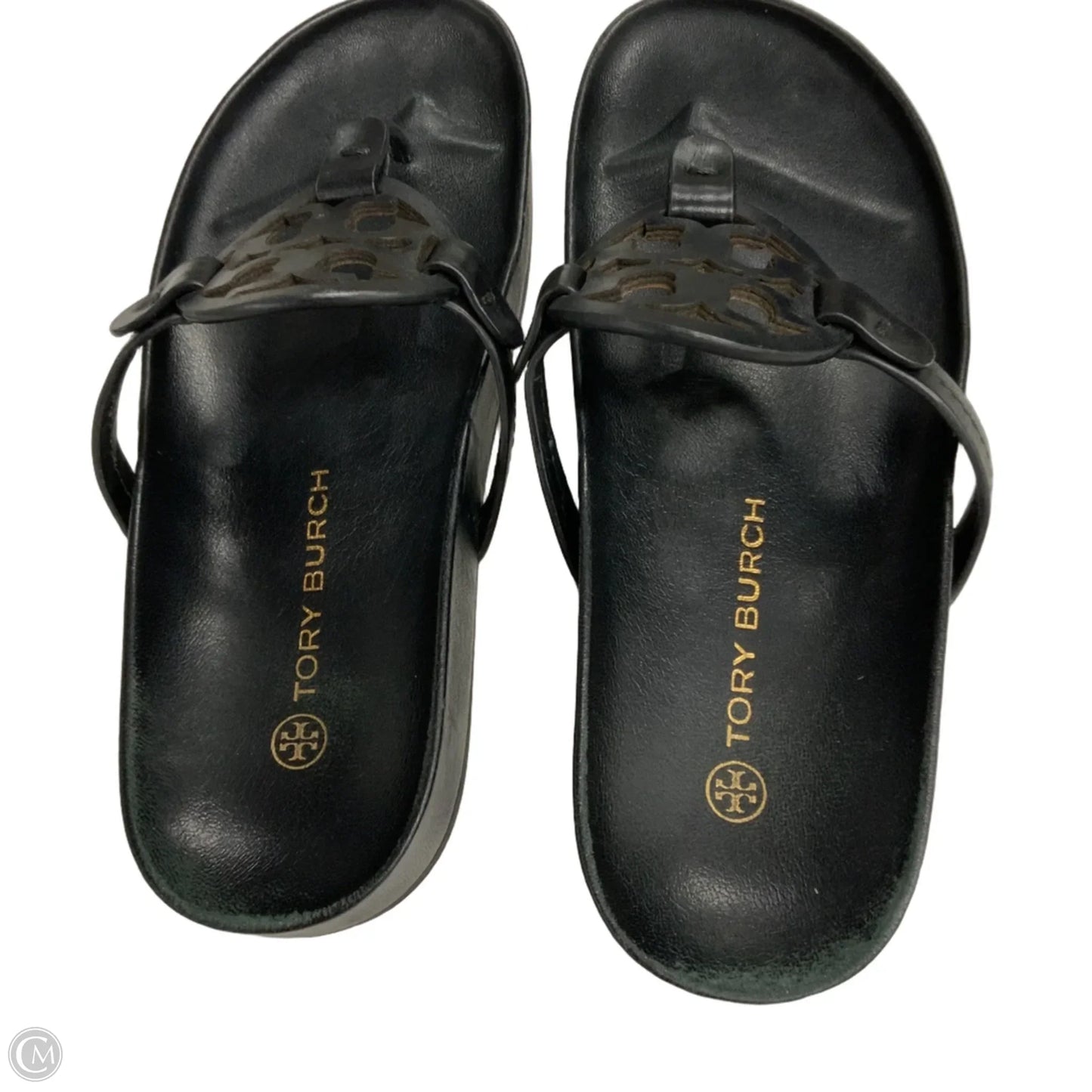 Sandals Designer By Tory Burch In Black, Size: 8.5