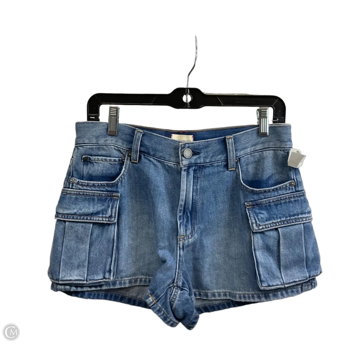 Shorts Designer By Alice + Olivia In Blue Denim, Size: 6