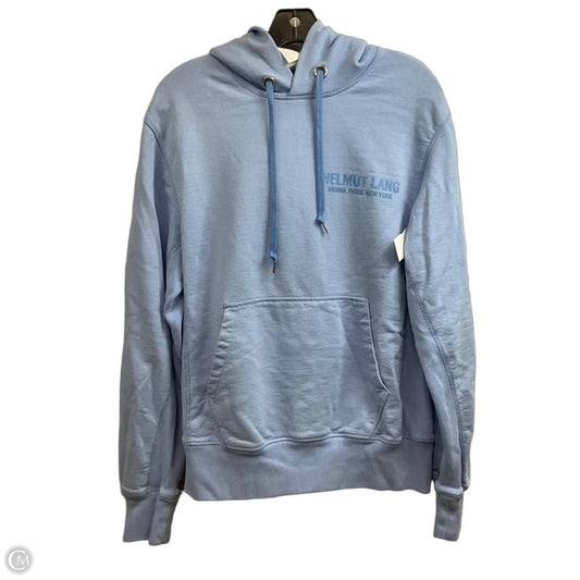 Sweatshirt Hoodie By Helmut Lang In Blue, Size: M