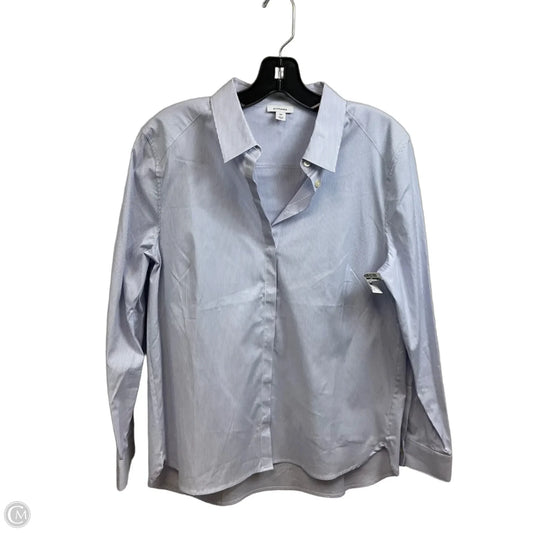 Blouse Long Sleeve By CUYANA In Blue, Size: M