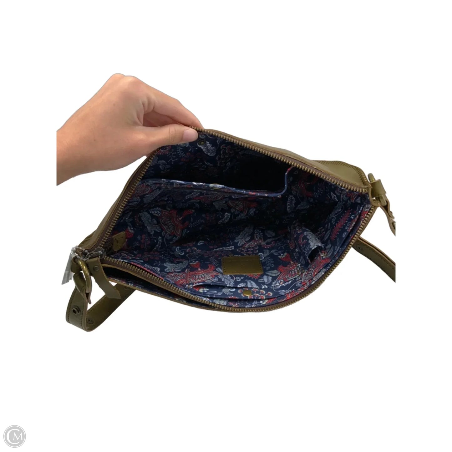 Crossbody Leather By Lyons Leather Co, Size: Medium