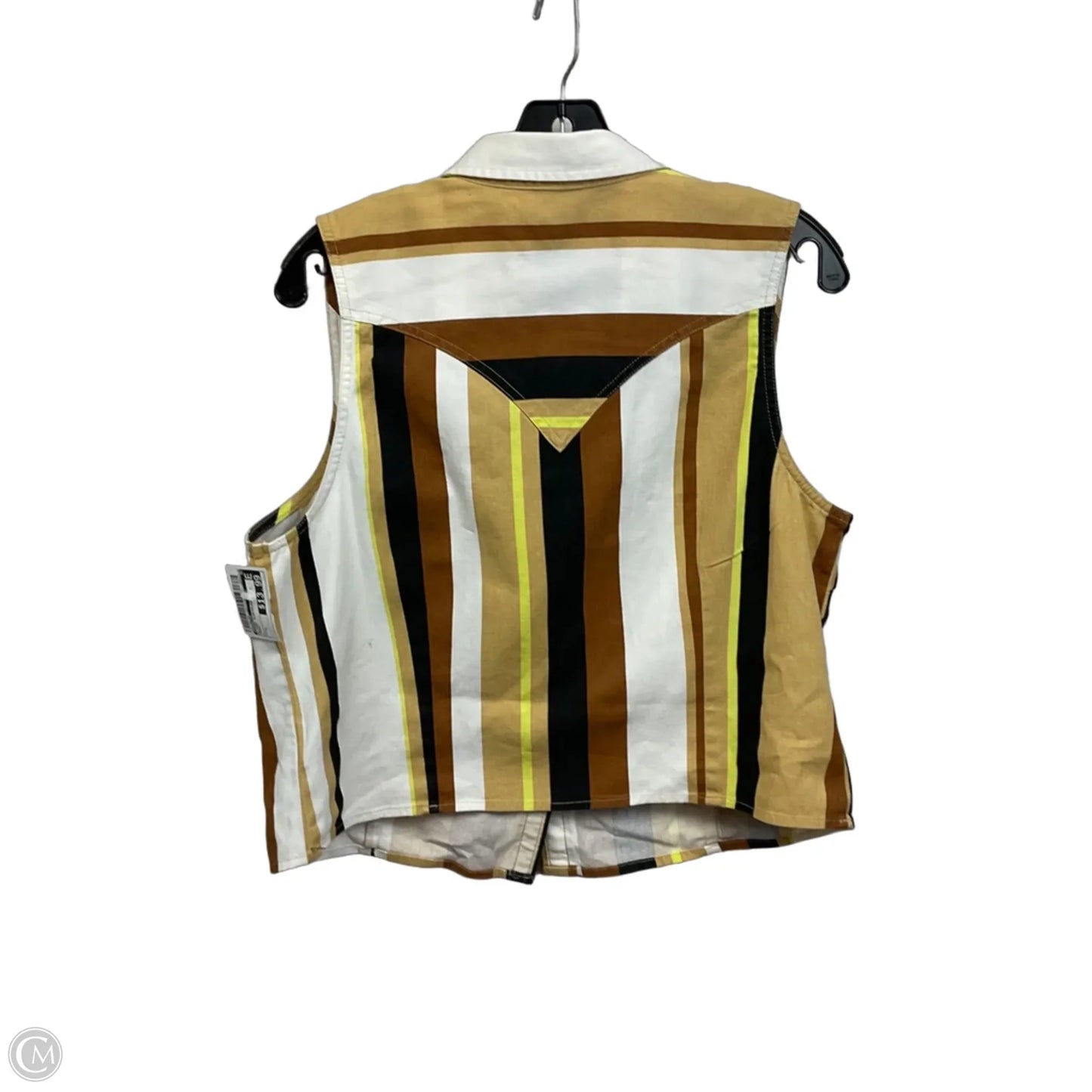 Blouse Sleeveless By Wrangler In Brown, Size: L
