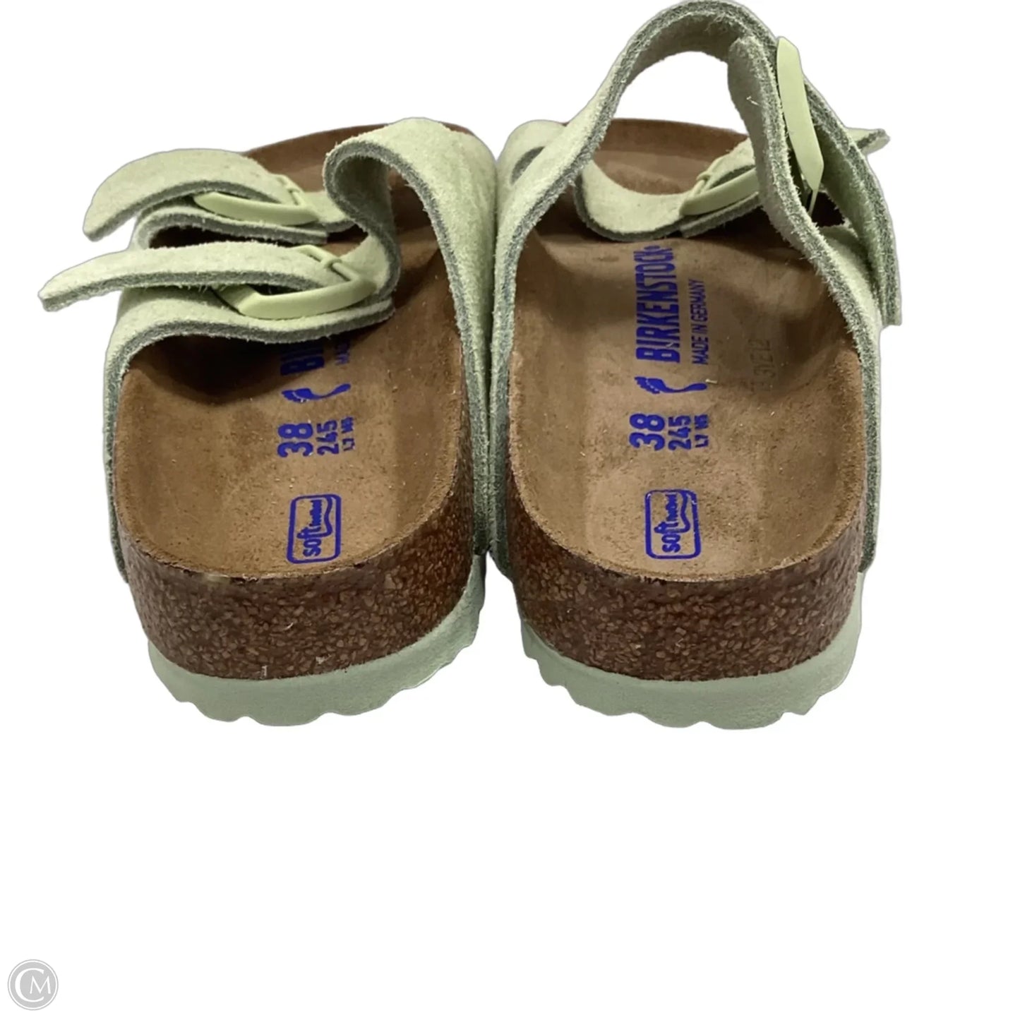 Sandals Flats By Birkenstock In Green, Size: 7
