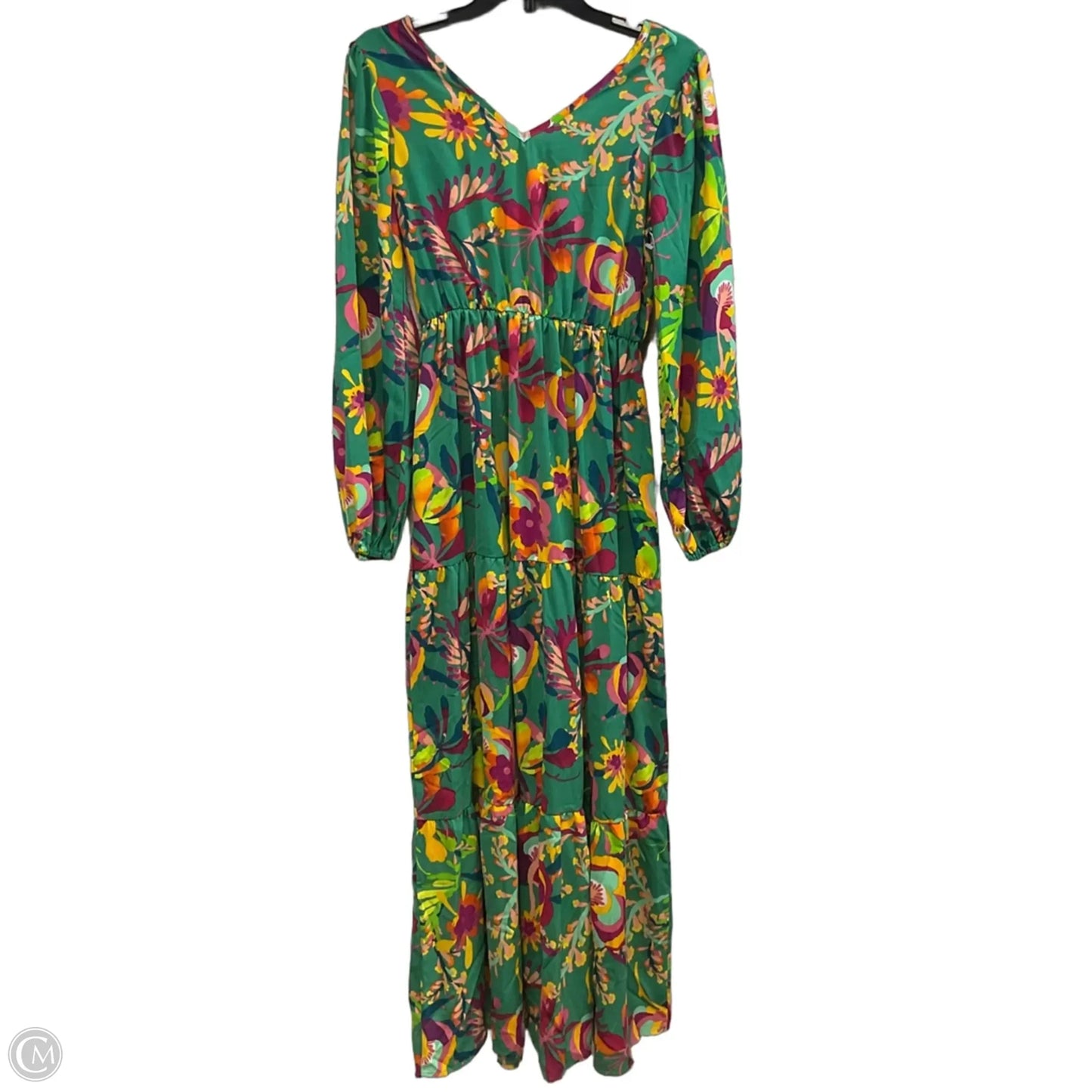 Dress Casual Maxi By PERIWINKLE COLLECTION In Green, Size: Xs