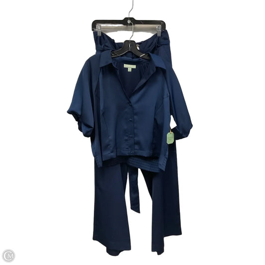 Pants Set 2pc By Ryegrass In Blue, Size: 16 / XL