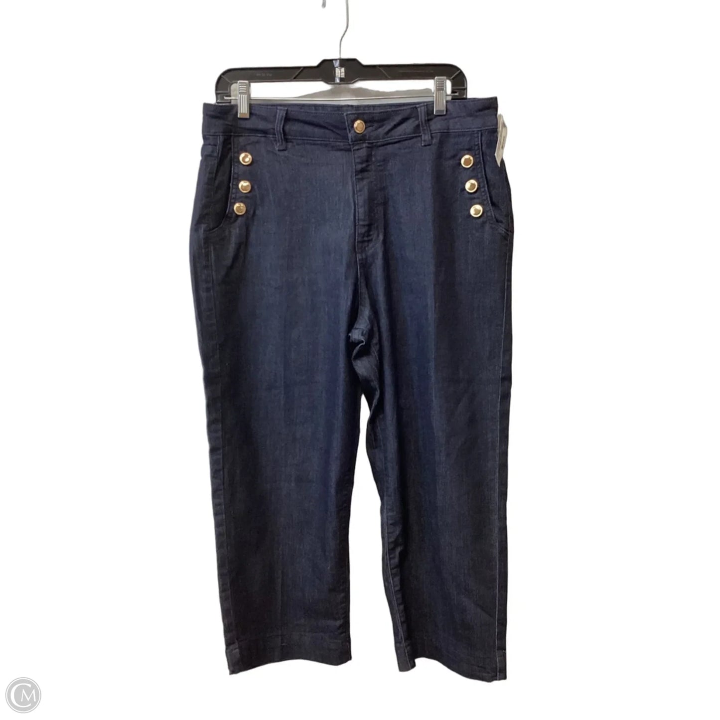 Jeans Cropped By Rachel Zoe In Blue Denim, Size: 12