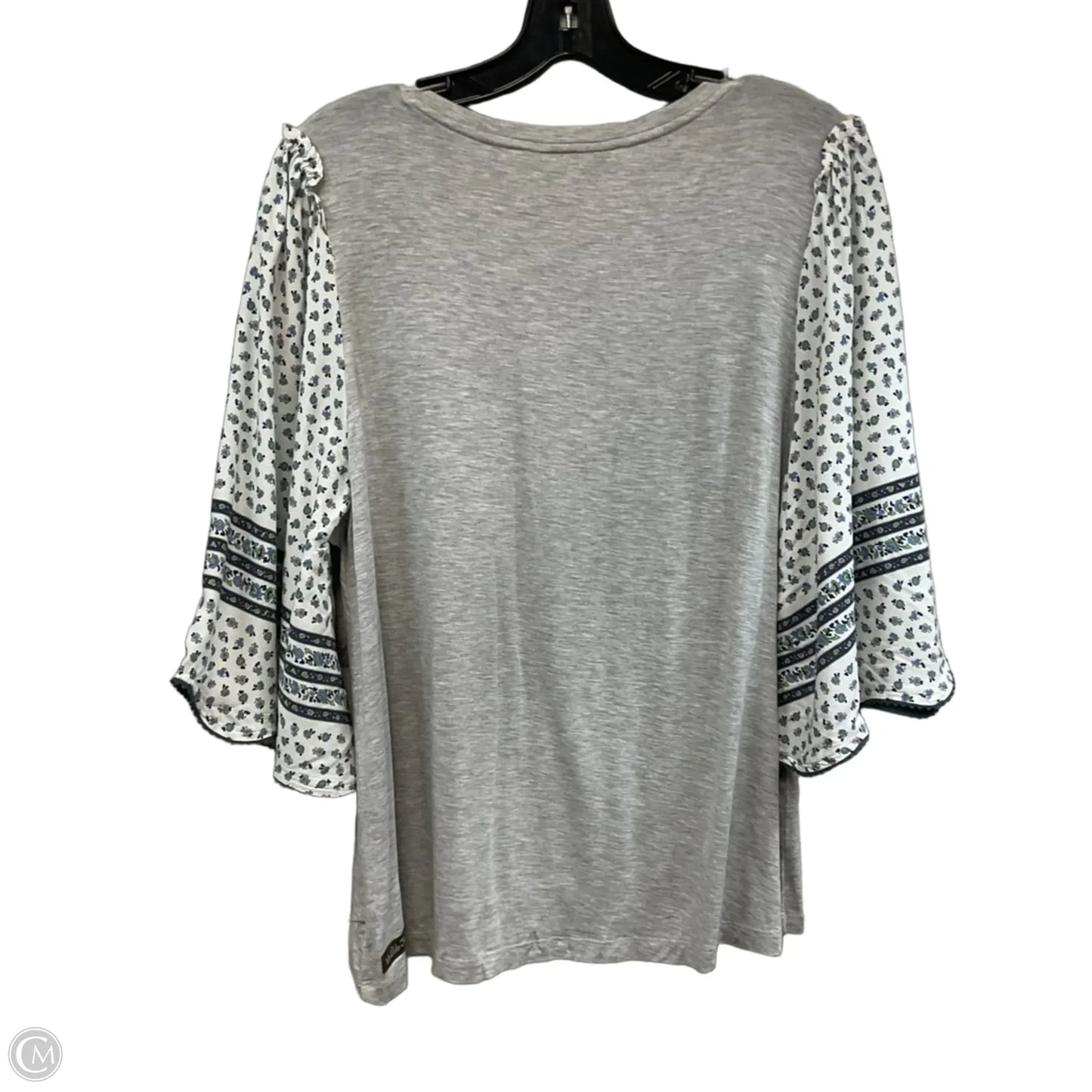 Top Short Sleeve By Matilda Jane In Grey, Size: M