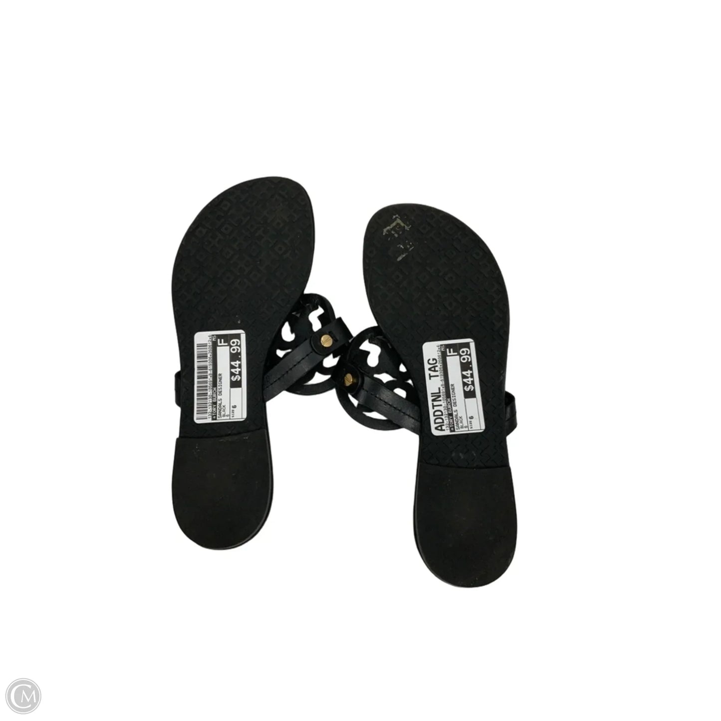 Sandals Designer By Tory Burch In Black, Size: 6