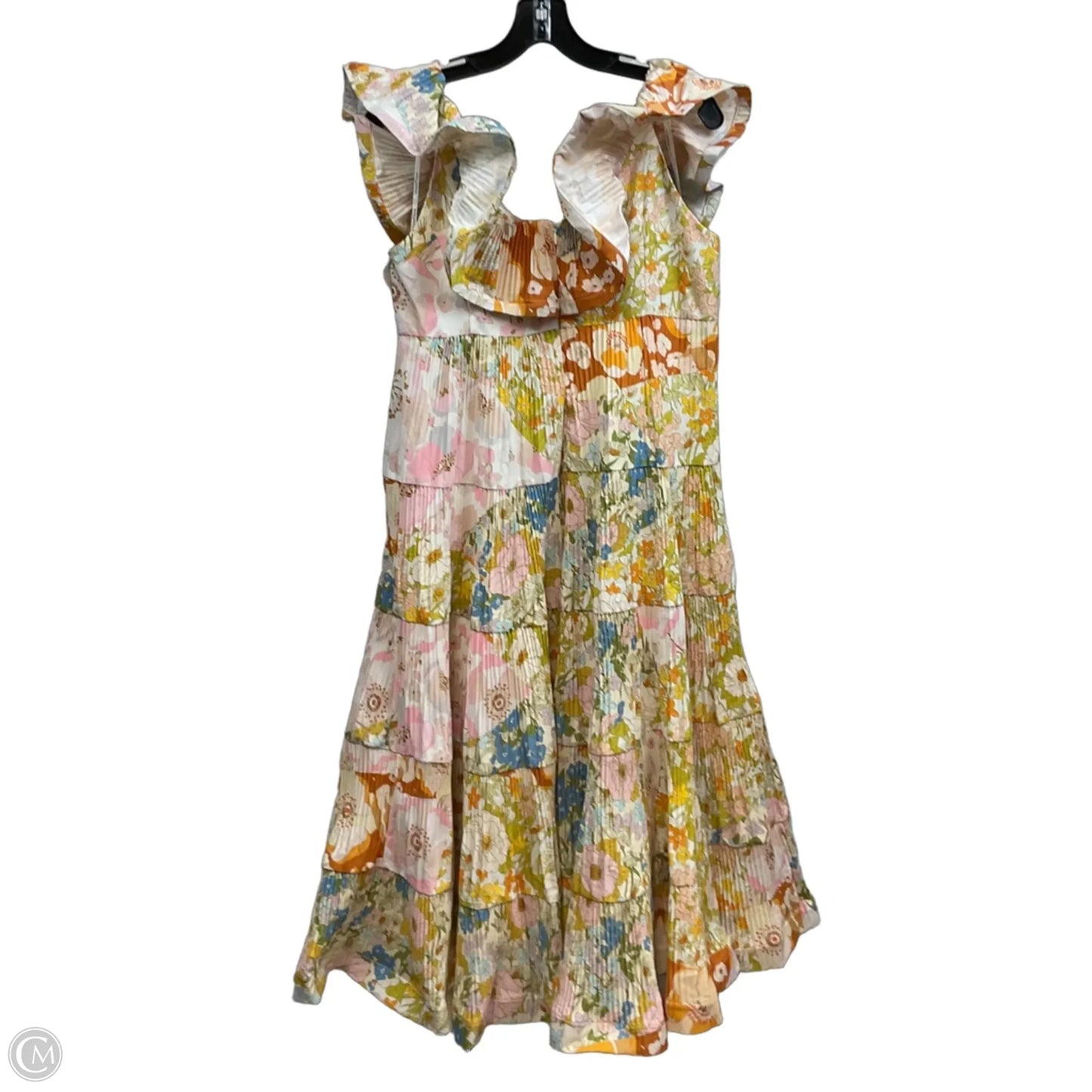 Dress Casual Midi By BEAULAH In Yellow, Size: S