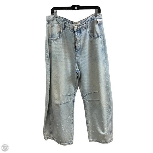 Jeans Wide Leg By We The Free In Blue Denim, Size: 14