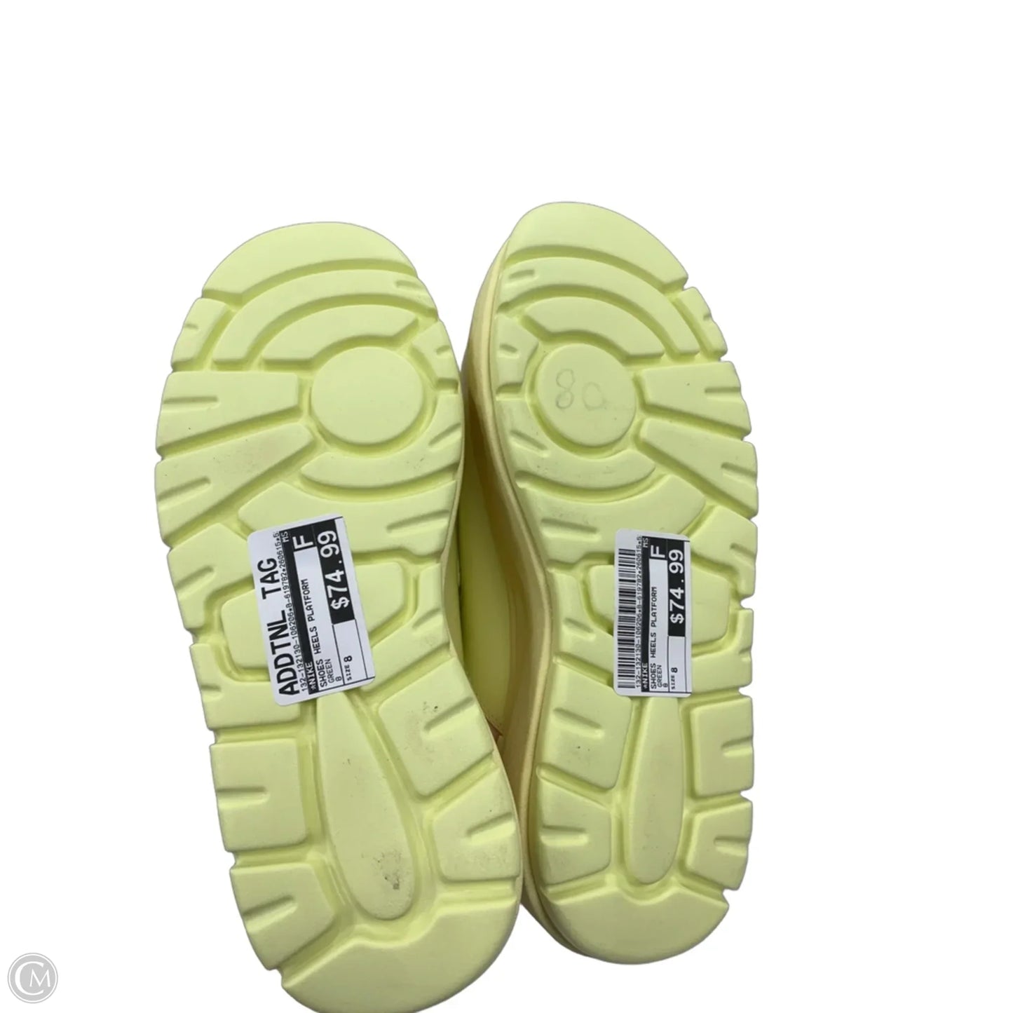 Shoes Heels Platform By Nike In Green, Size: 8