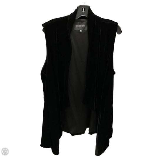 Vest Designer By Lafayette 148 In Black, Size: Xl