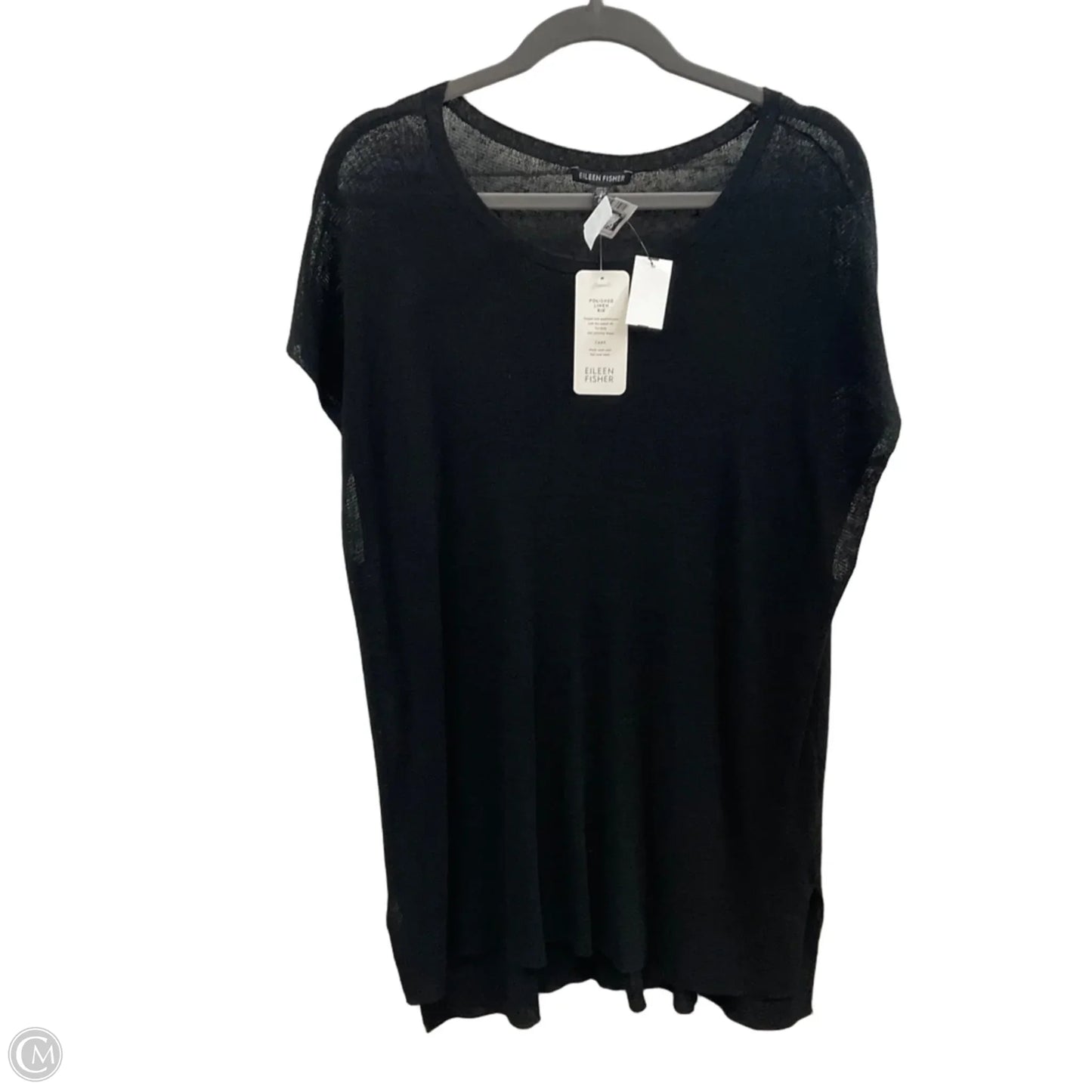 Blouse Sleeveless By Eileen Fisher In Black, Size: M