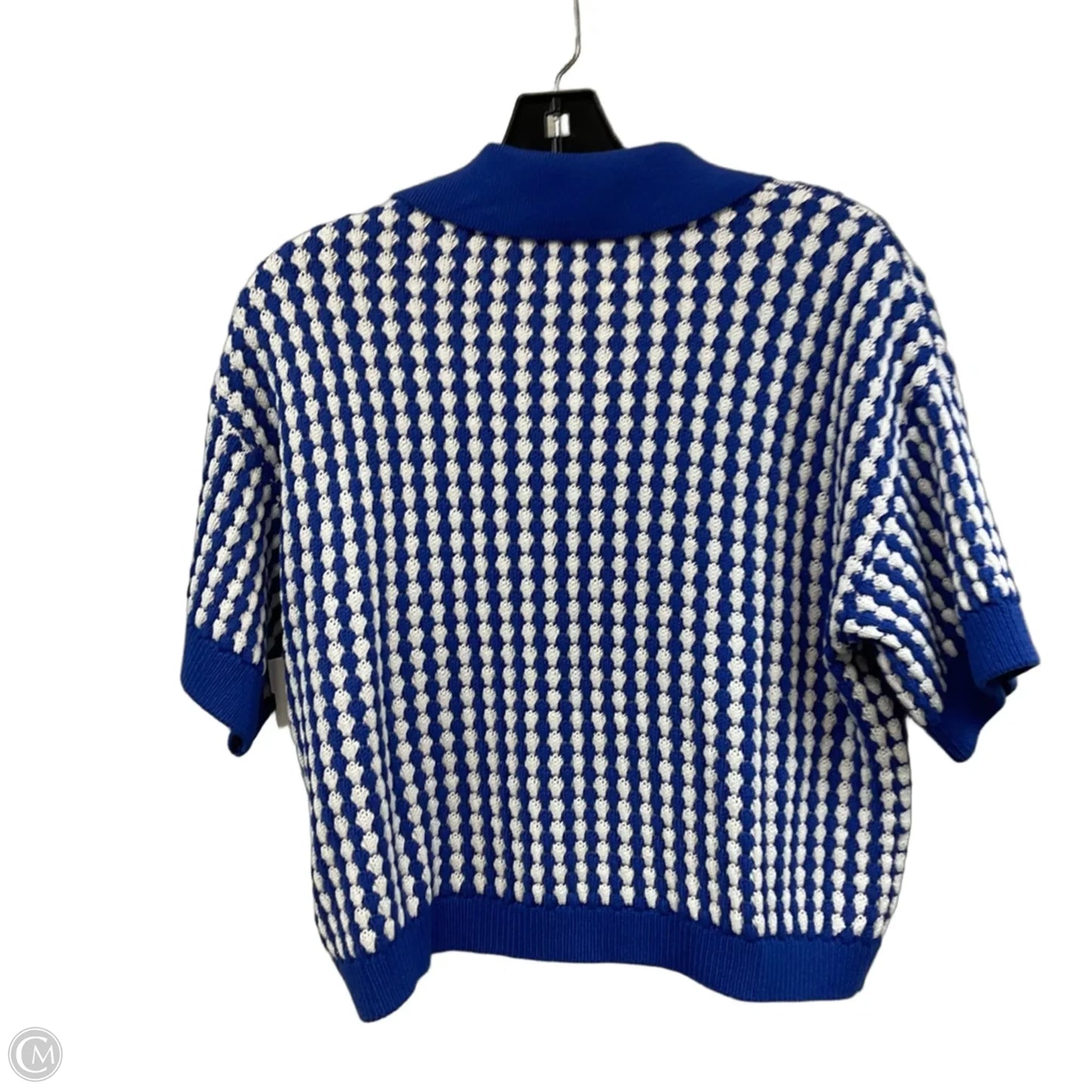 Sweater Short Sleeve By Electric & Rose In Blue, Size: S