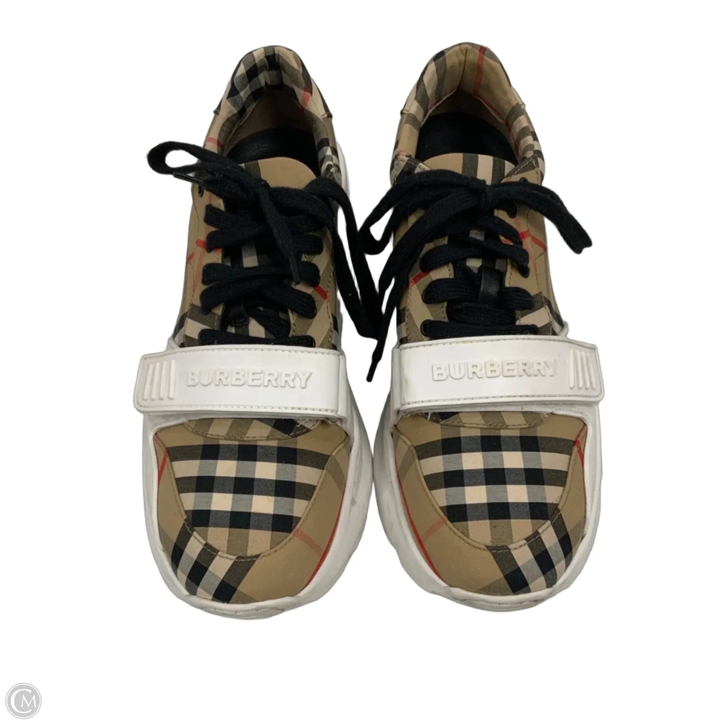 Shoes Luxury Designer By Burberry In White, Size: 9