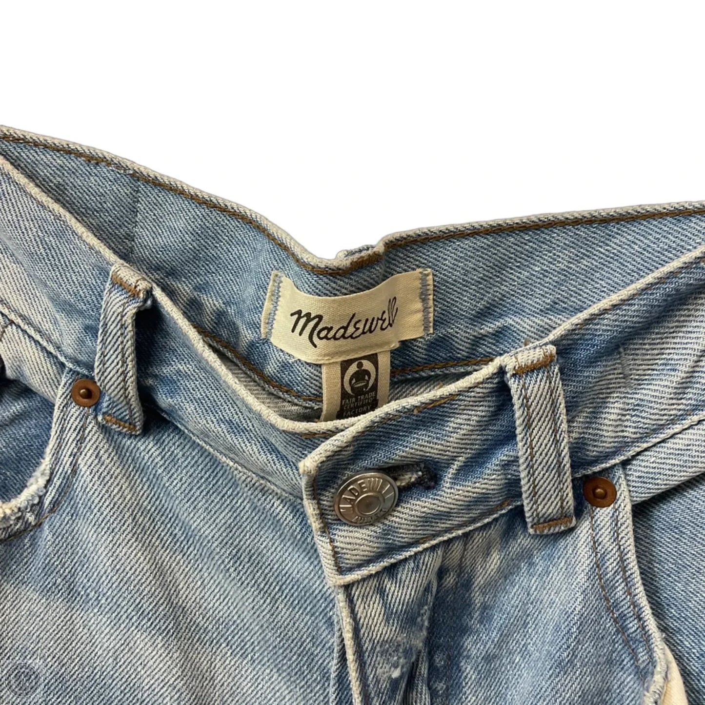 Jeans Wide Leg By Madewell In Blue Denim, Size: 0p