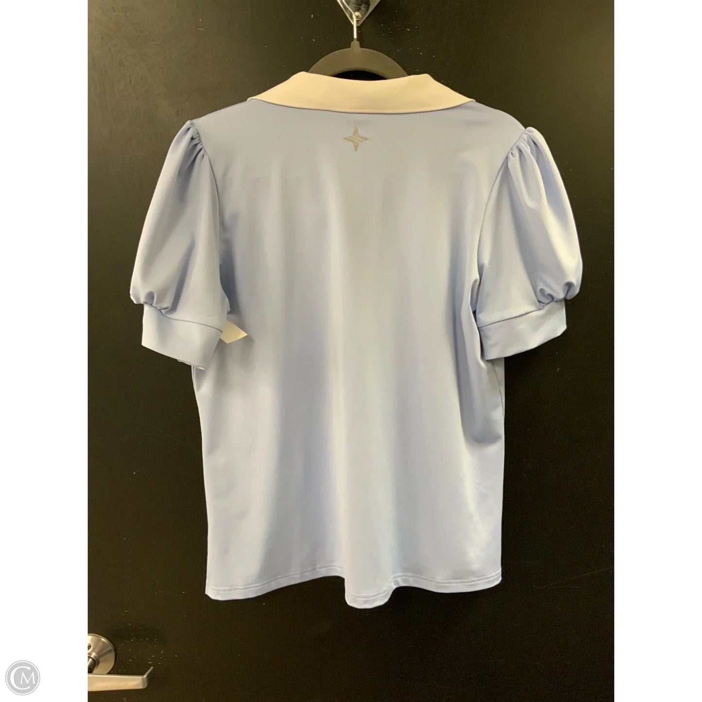 Blouse Short Sleeve By Tuckernuck In Blue, Size: L