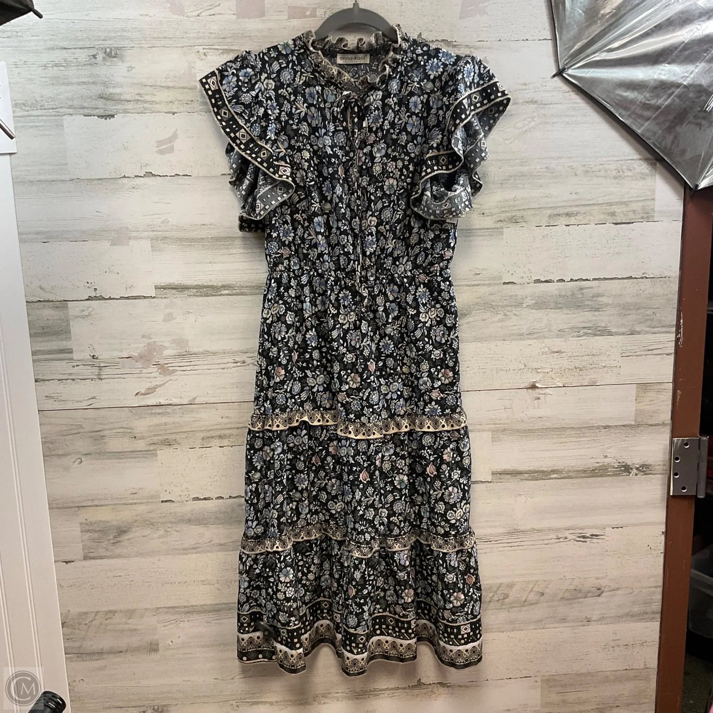 Dress Casual Midi By ANNA KACI In Black, Size: M