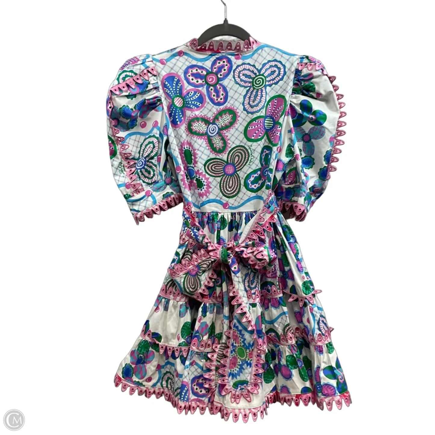 Dress Casual Short By CELIA B In Blue & Pink, Size: S
