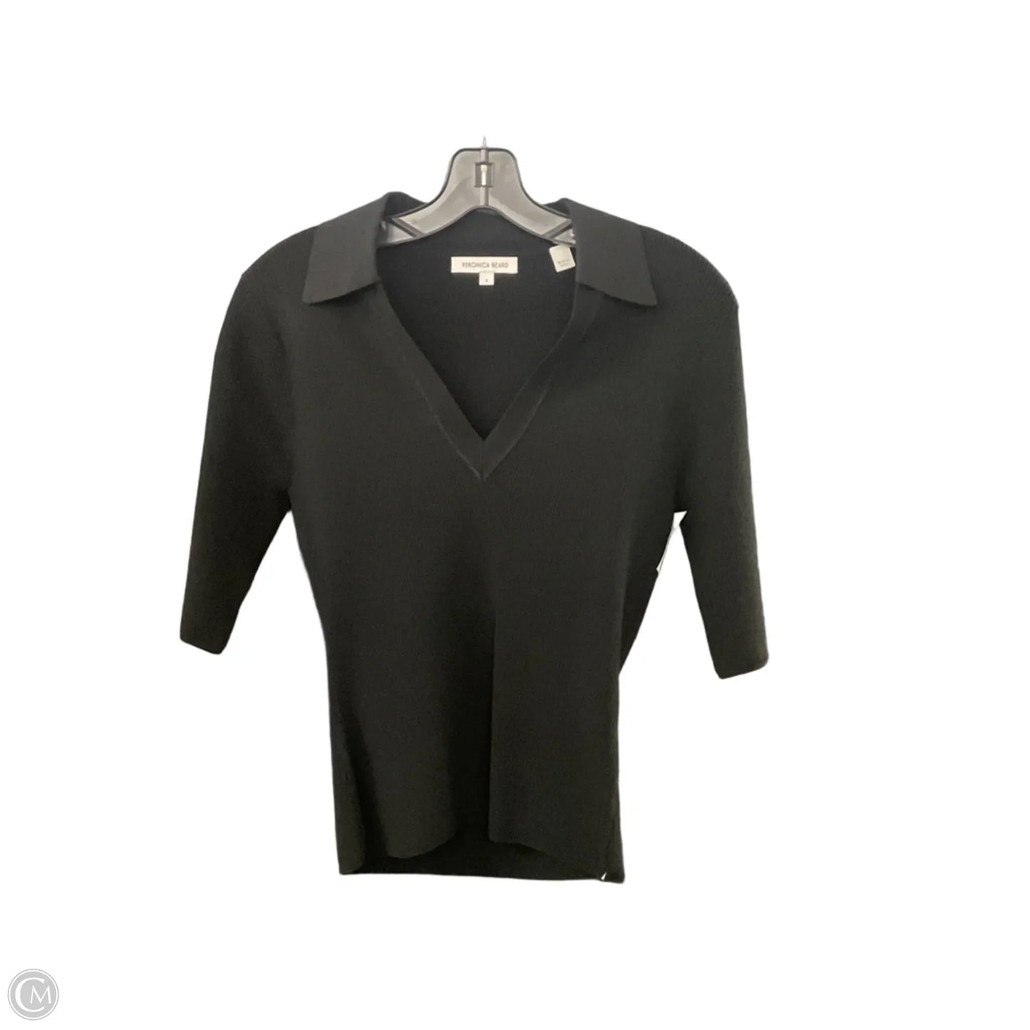Top Short Sleeve By Veronica Beard In Black, Size: S