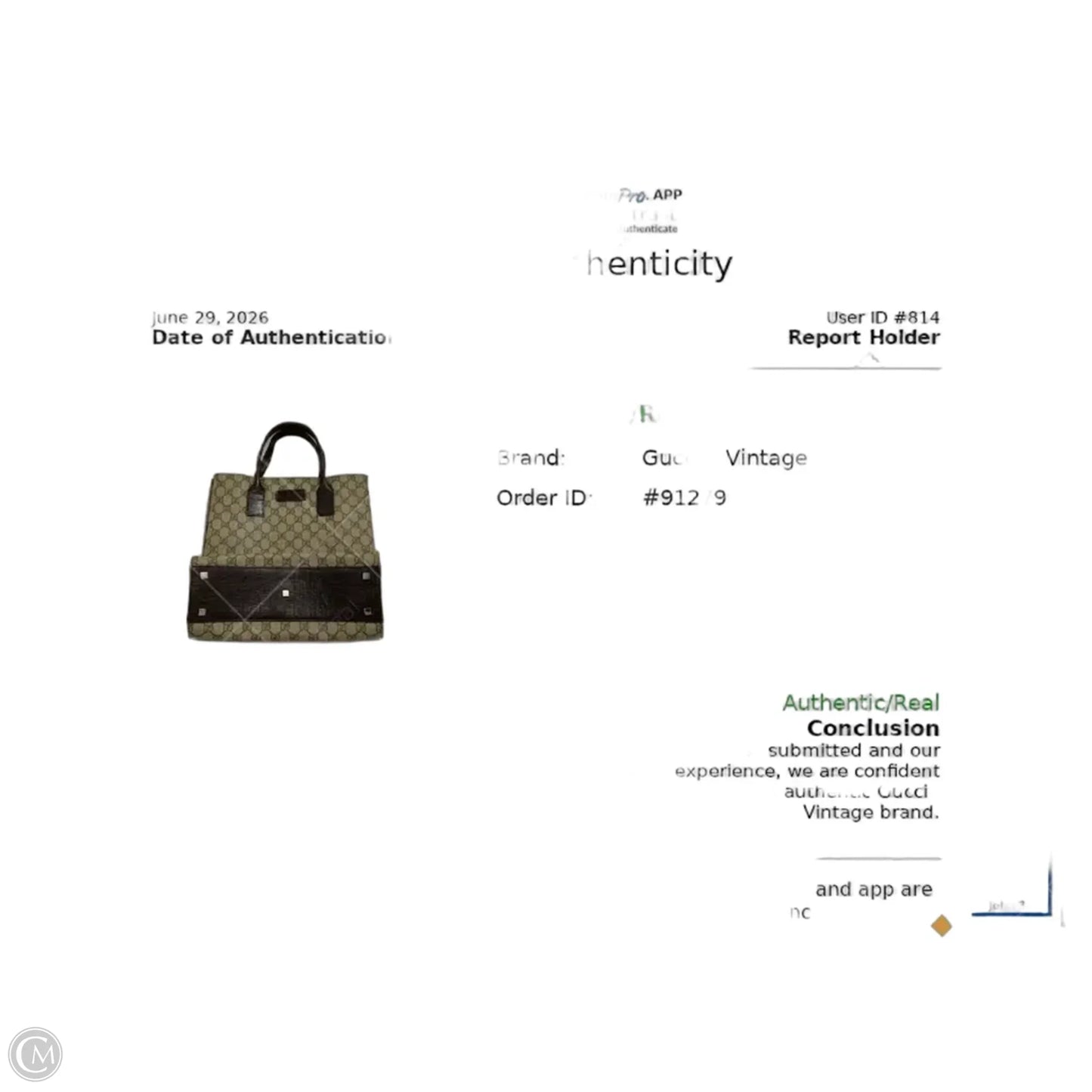 Handbag Luxury Designer By Gucci, Size: Medium