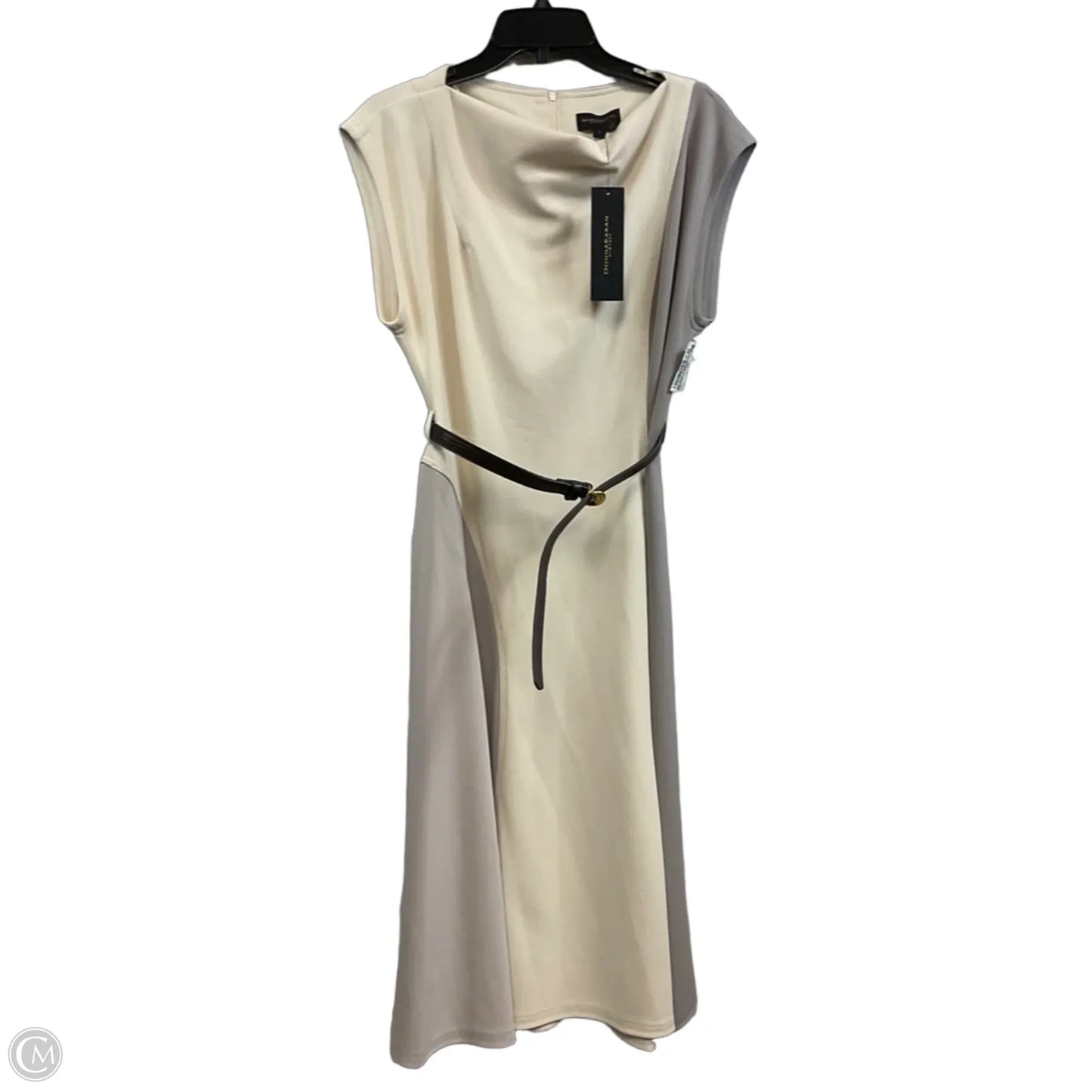 Dress Casual Midi By Donna Karan In Cream, Size: M