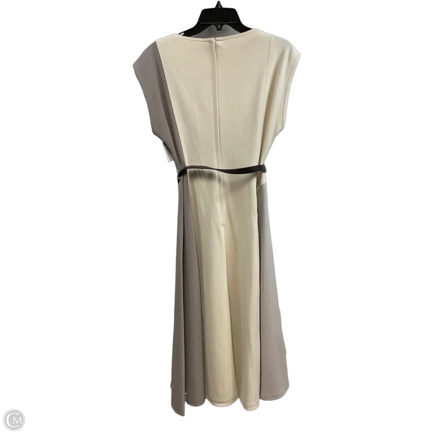 Dress Casual Midi By Donna Karan In Cream, Size: M
