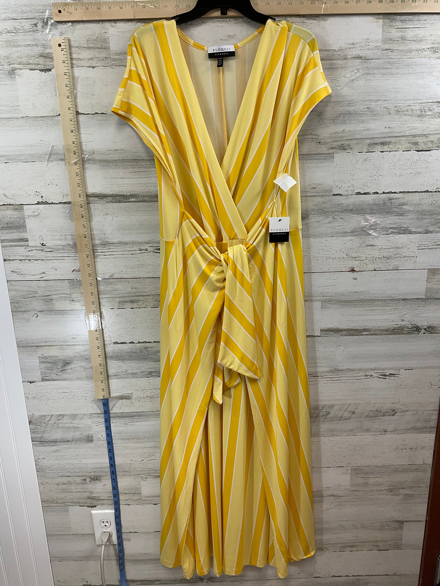 Yellow Dress Casual Maxi Eloquii, Size 1x