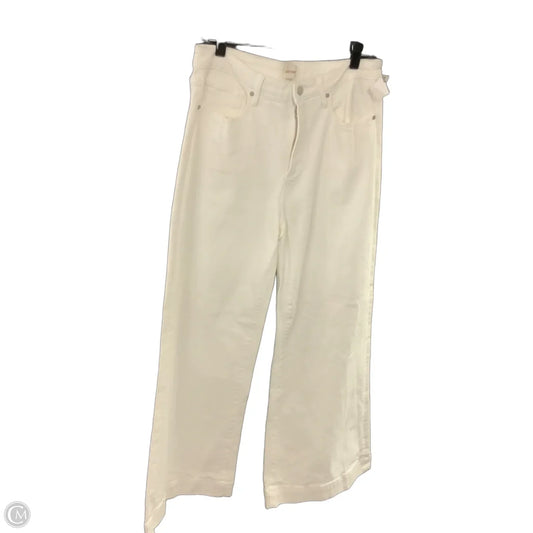 Jeans Wide Leg By Driftwood In White Denim, Size: 10