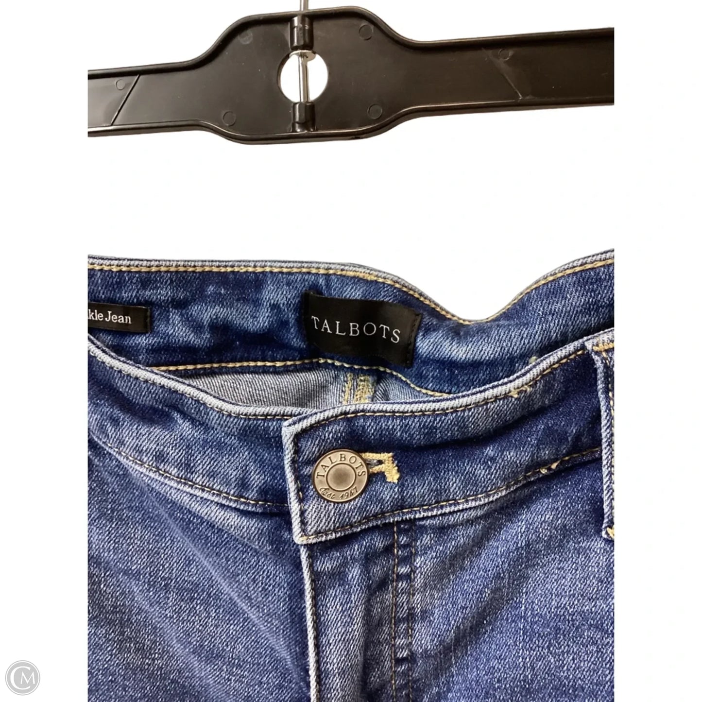 Jeans Straight By Talbots In Blue Denim, Size: 10