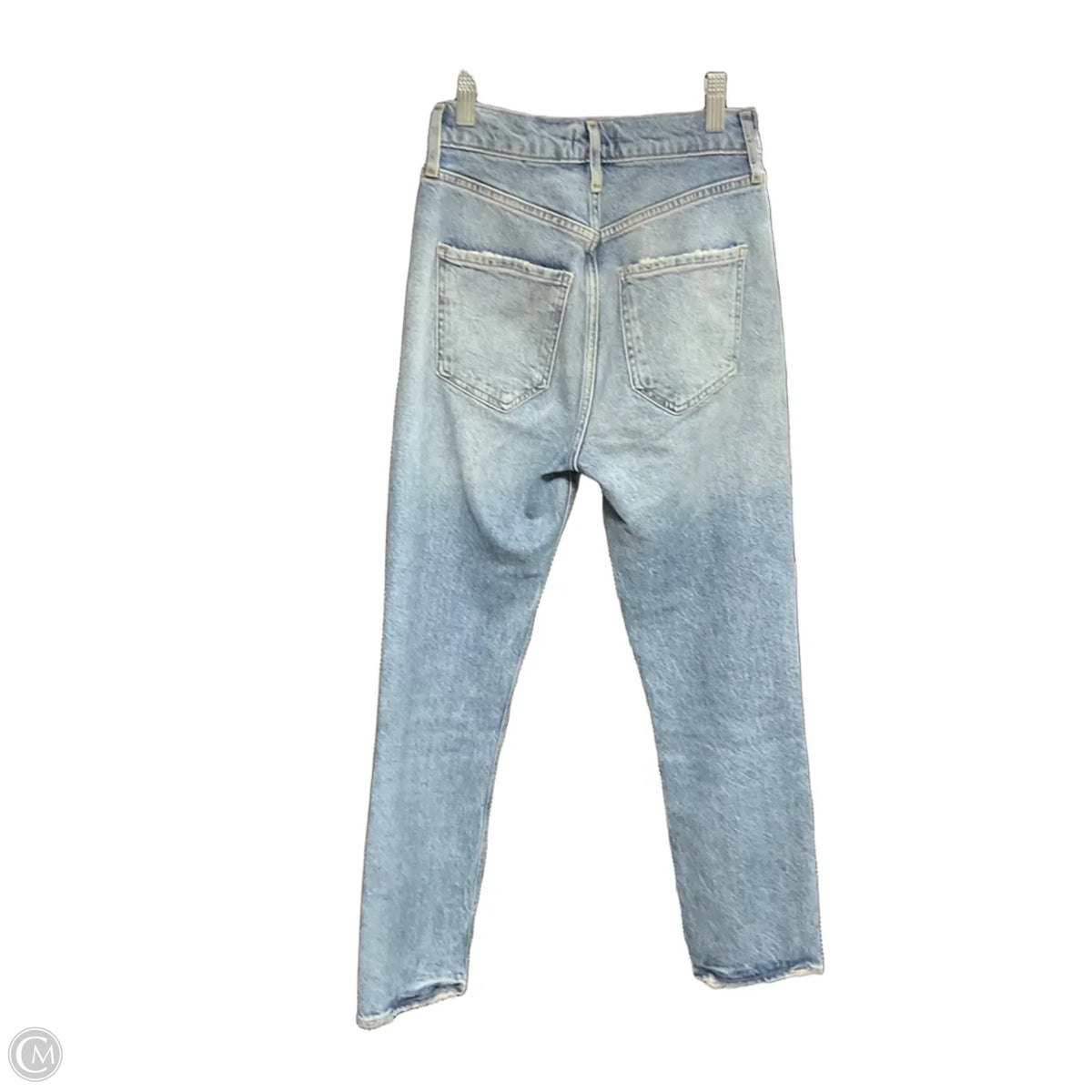 Jeans Straight By Agolde In Blue Denim, Size: 00