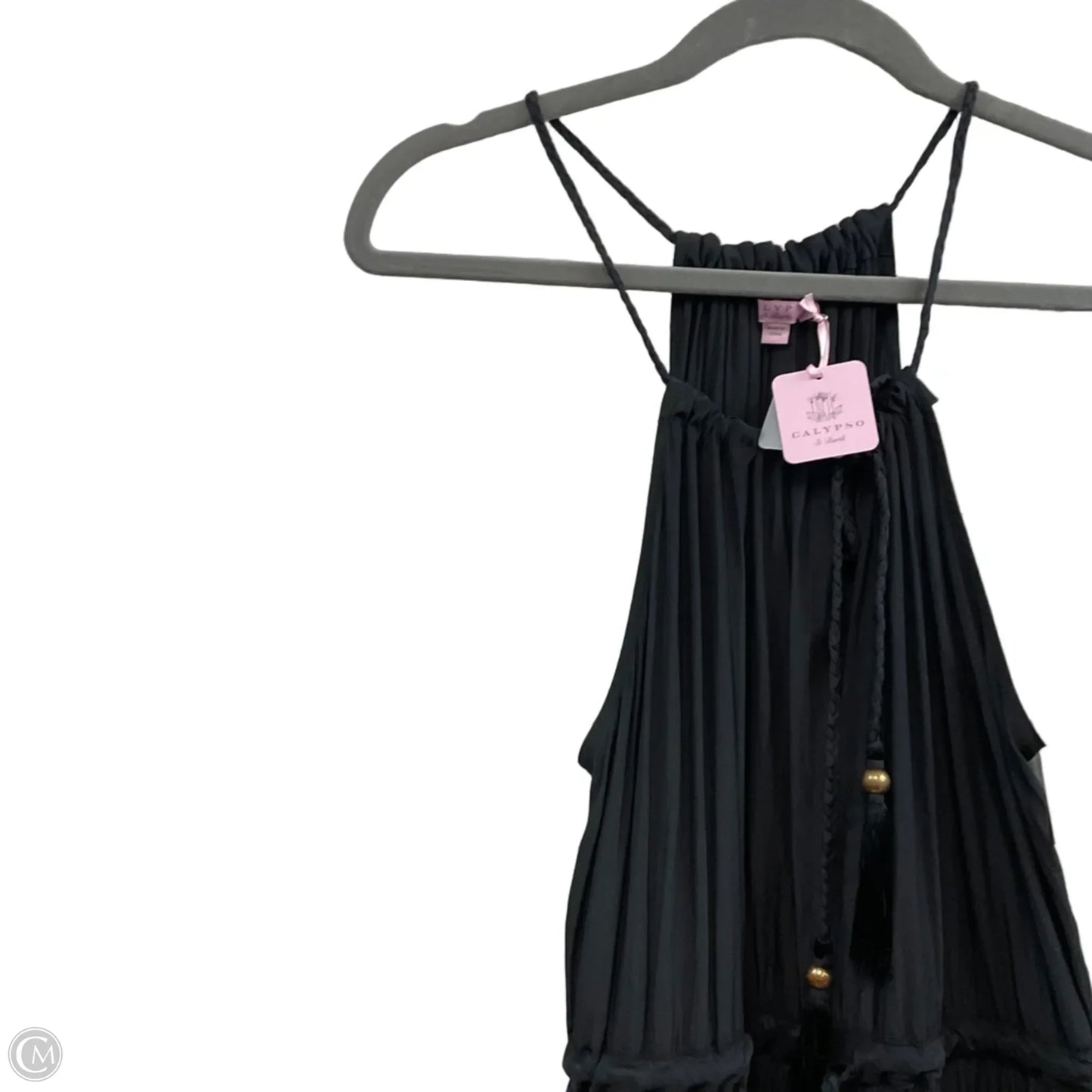 Dress Casual Maxi By Calypso St Barth In Black, Size: L