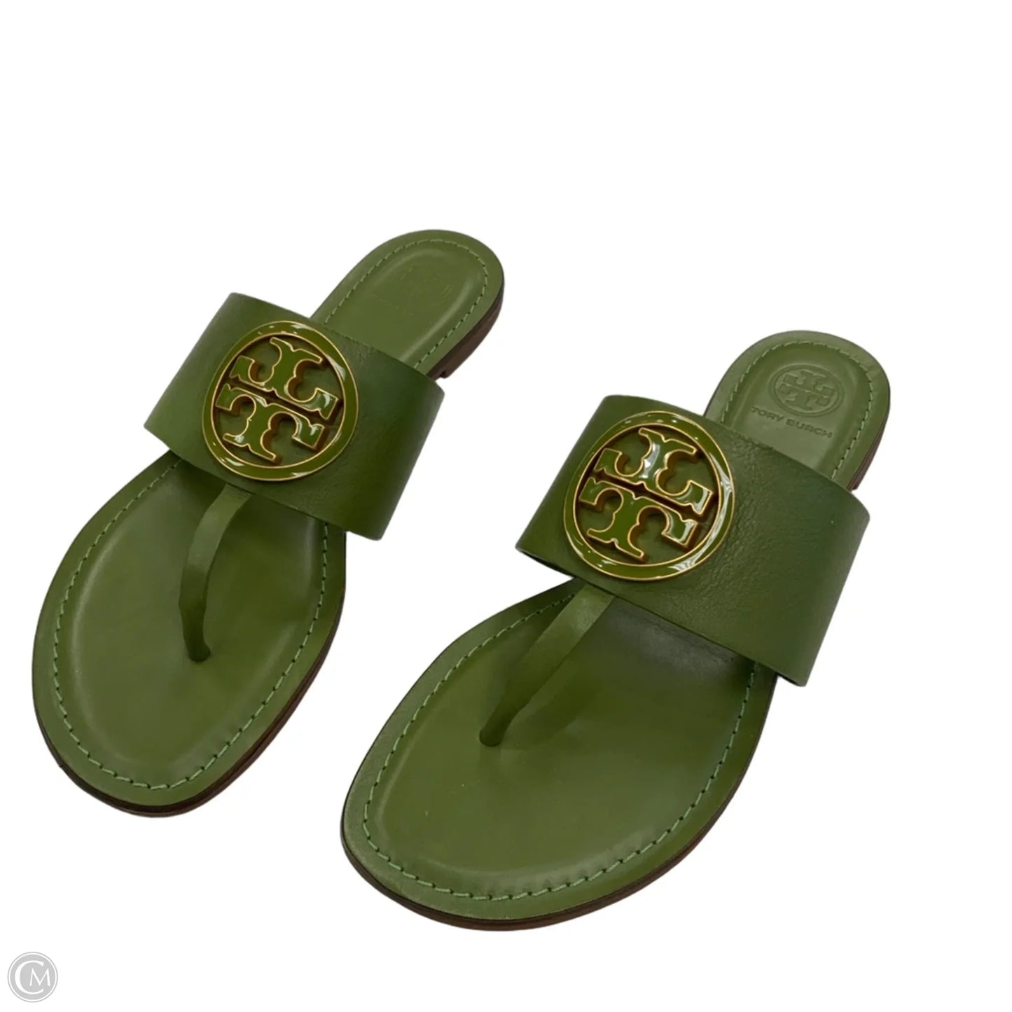 Sandals Designer By Tory Burch In Green, Size: 8.5
