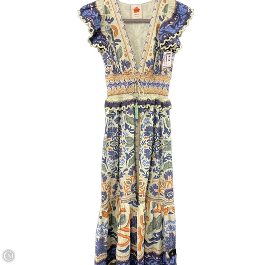 Dress Casual Maxi By Farm Rio In Green, Size: Xxs