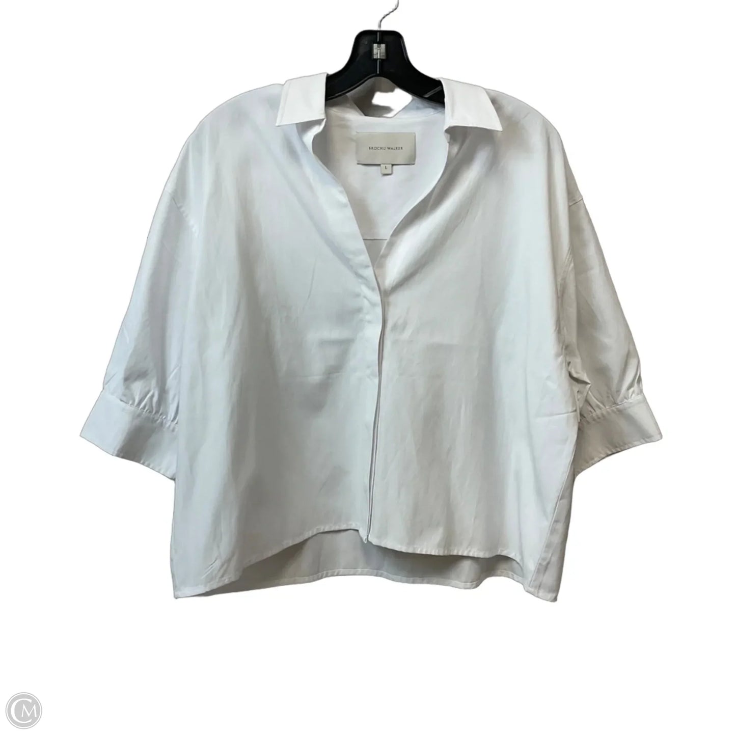 Blouse Long Sleeve By Brochu Walker In White, Size: L