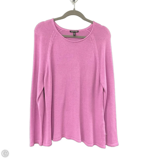 Sweater By Eileen Fisher In Purple, Size: L