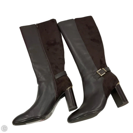 Boots Knee Heels By Bandolino In Brown, Size: 8