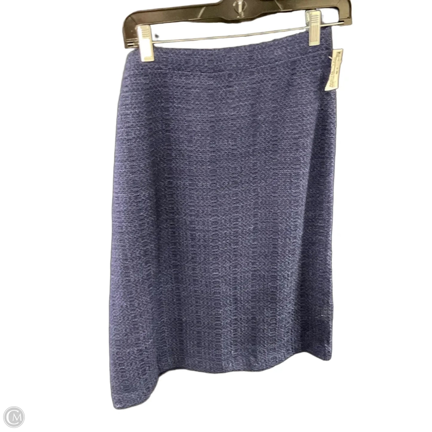 Skirt Suit 2pc By St John Knits In Blue, Size: M