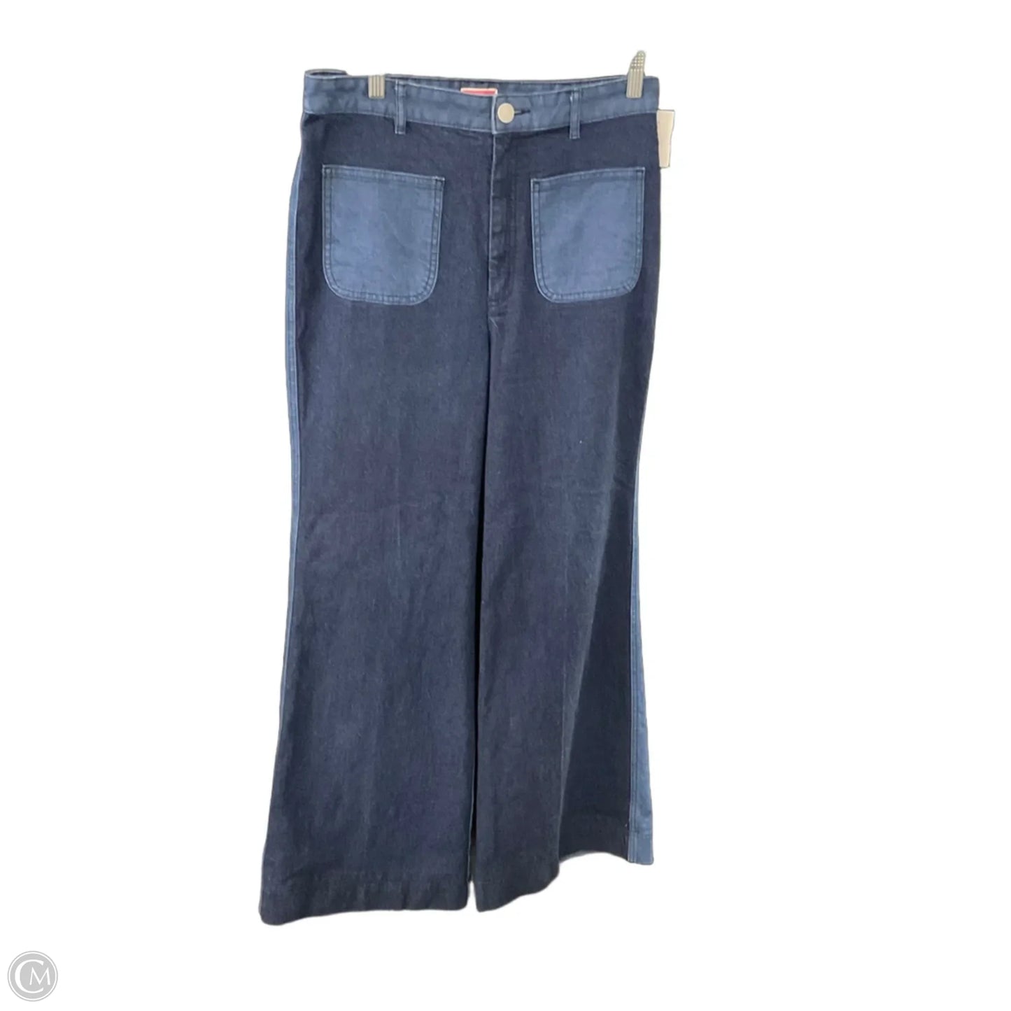 Jeans Designer / Wide Leg By Kate Spade In Blue Denim, Size: 10