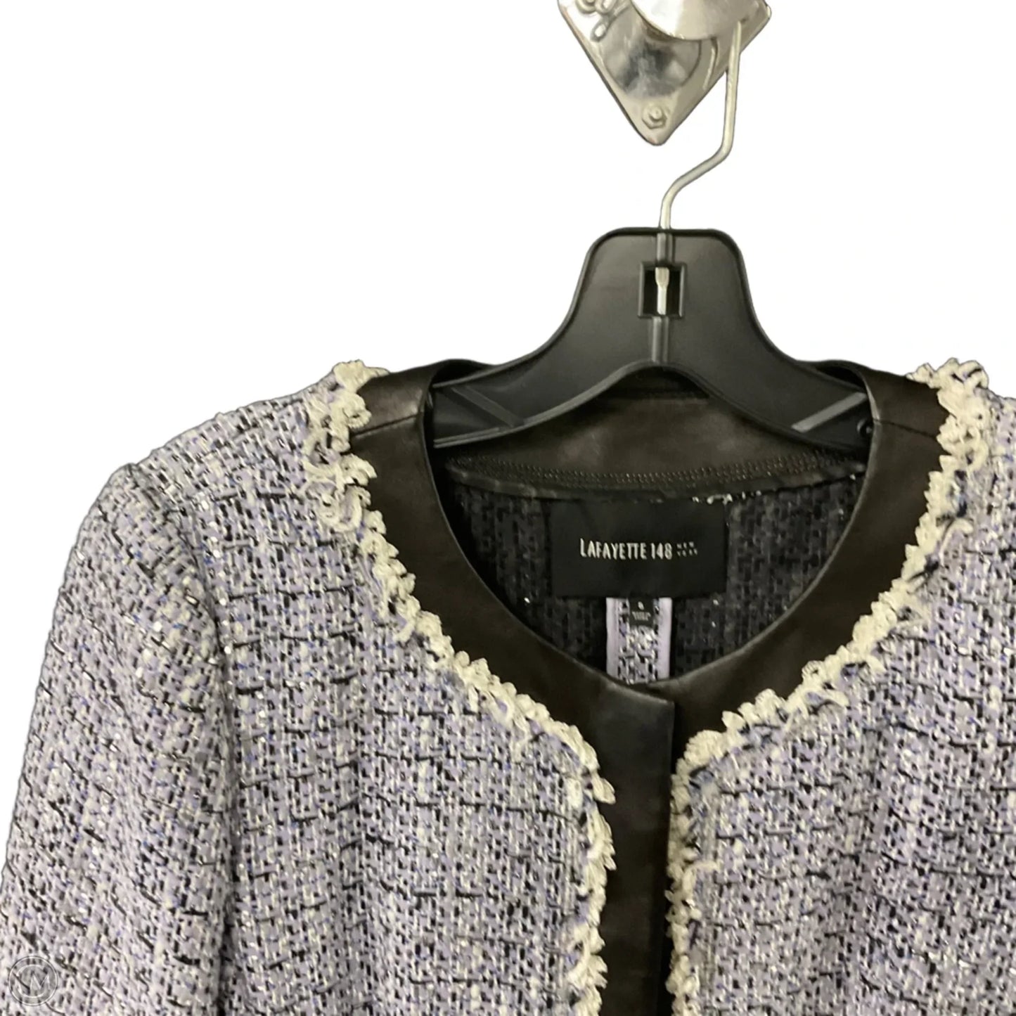 Jacket Designer By Lafayette 148 In Purple, Size: S