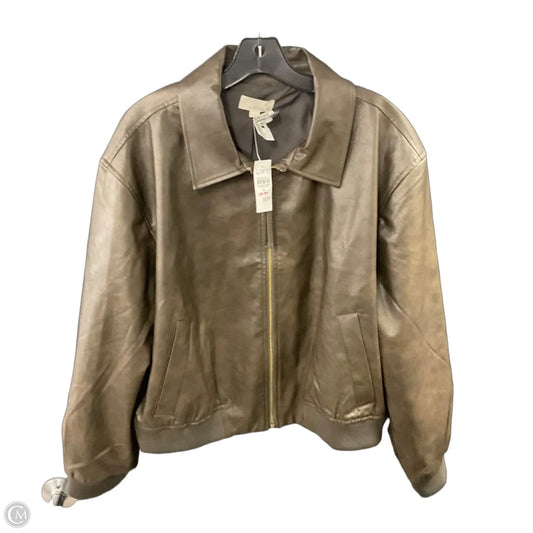 Jacket Other By Loft In Brown, Size: Xl