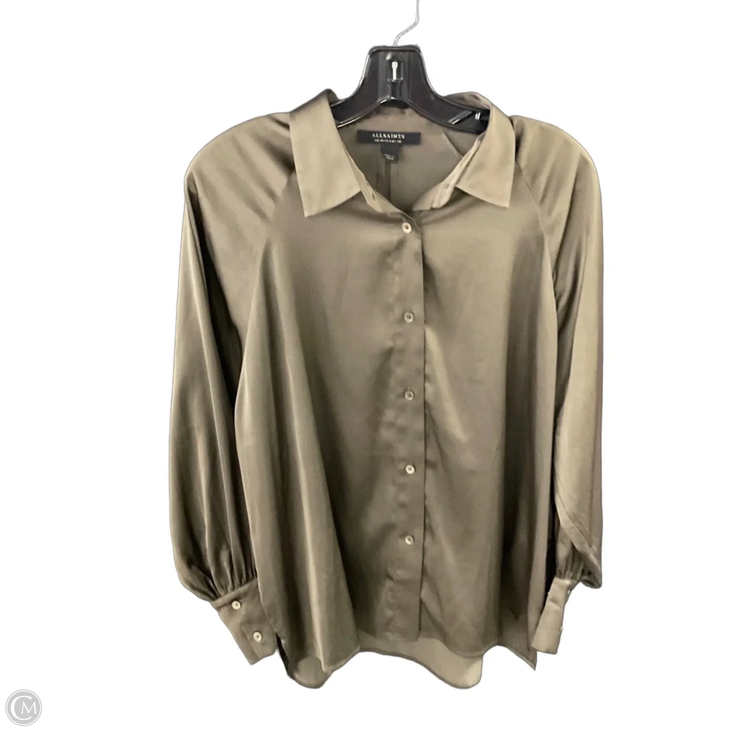 Blouse Designer By All Saints In Green, Size: S