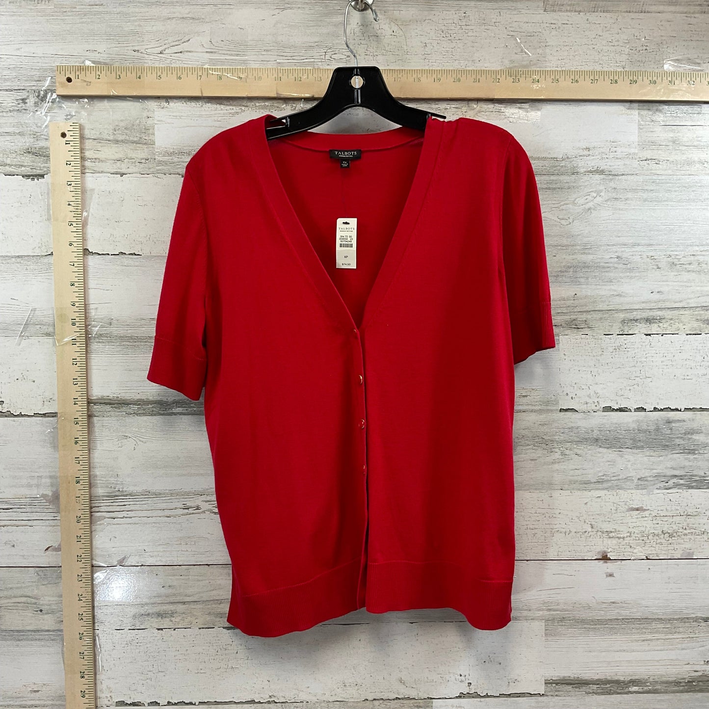 Red Cardigan Talbots, Size 1x