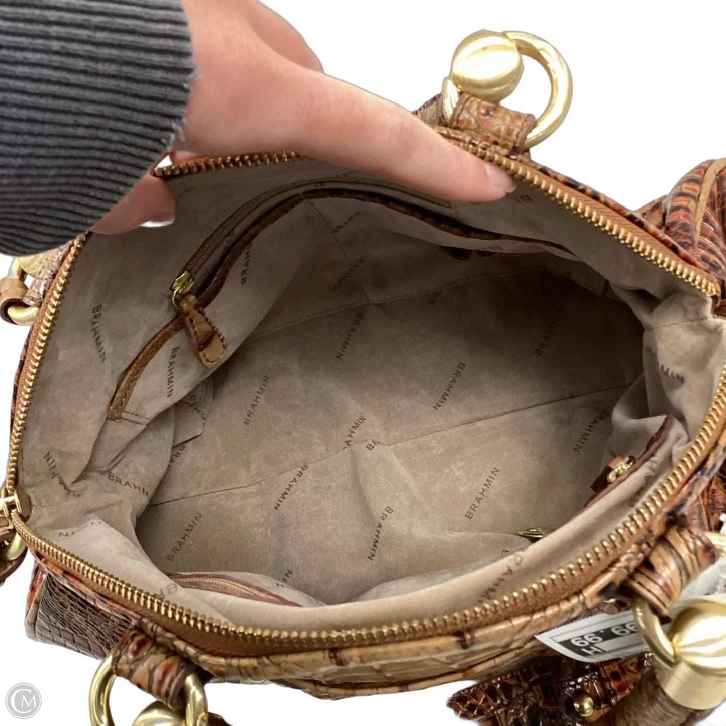 Handbag Designer By Brahmin, Size: Medium