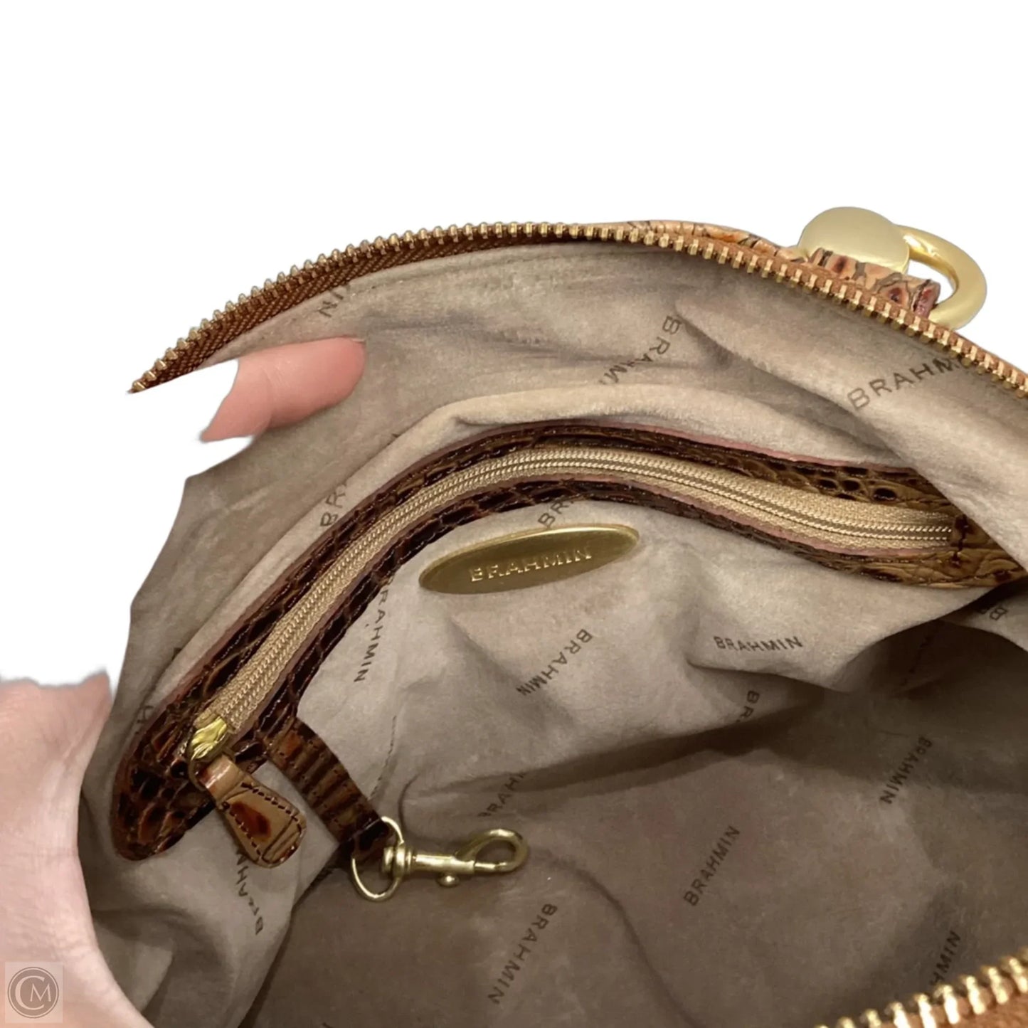 Handbag Designer By Brahmin, Size: Medium