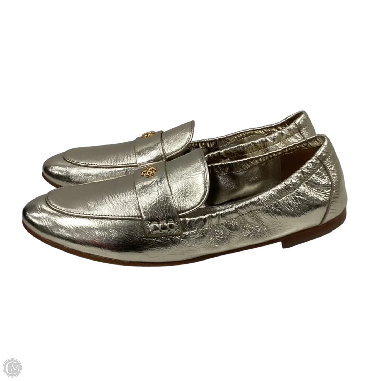 Shoes Designer By Tory Burch In Gold, Size: 8.5