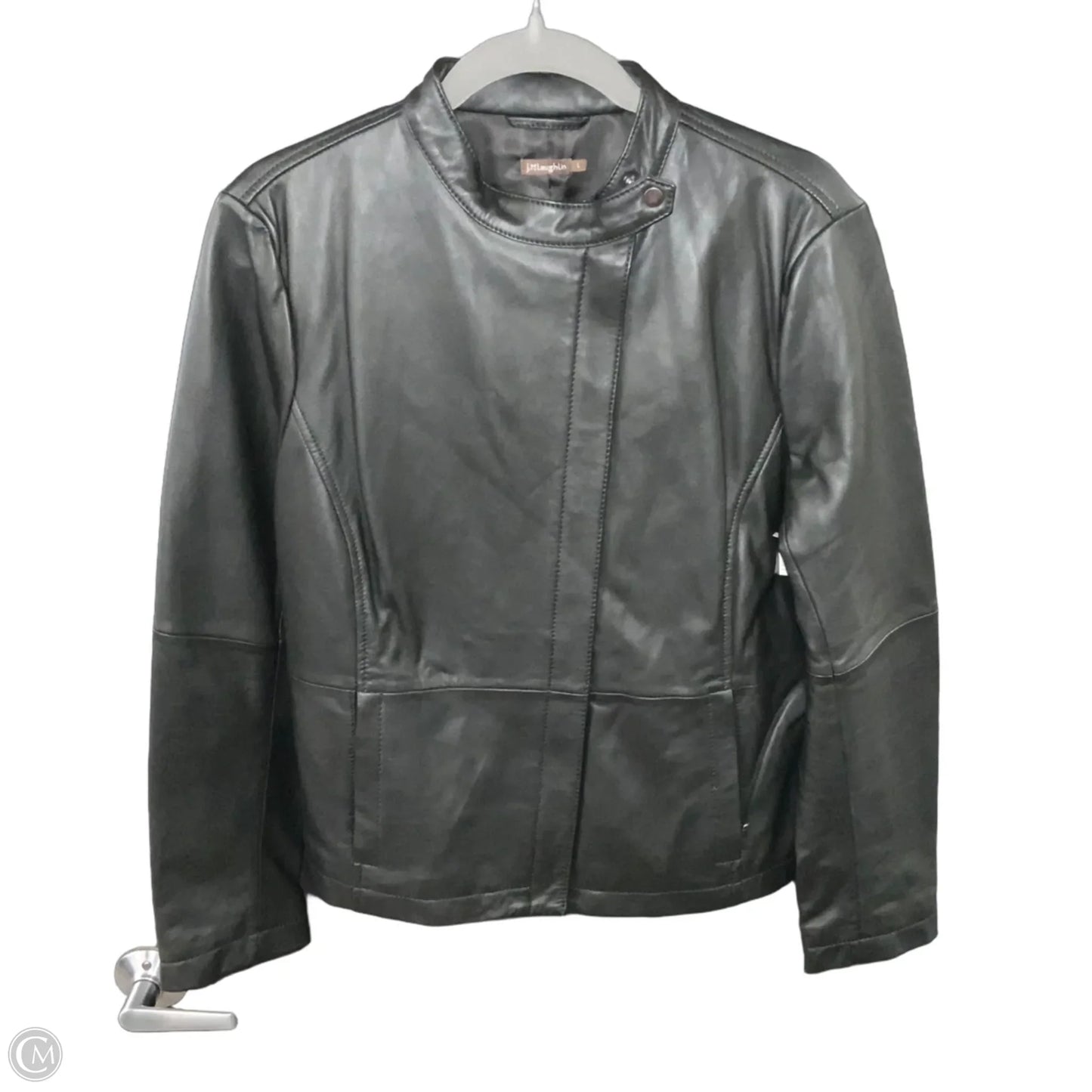 Jacket Leather By J Mclaughlin In Black, Size: L