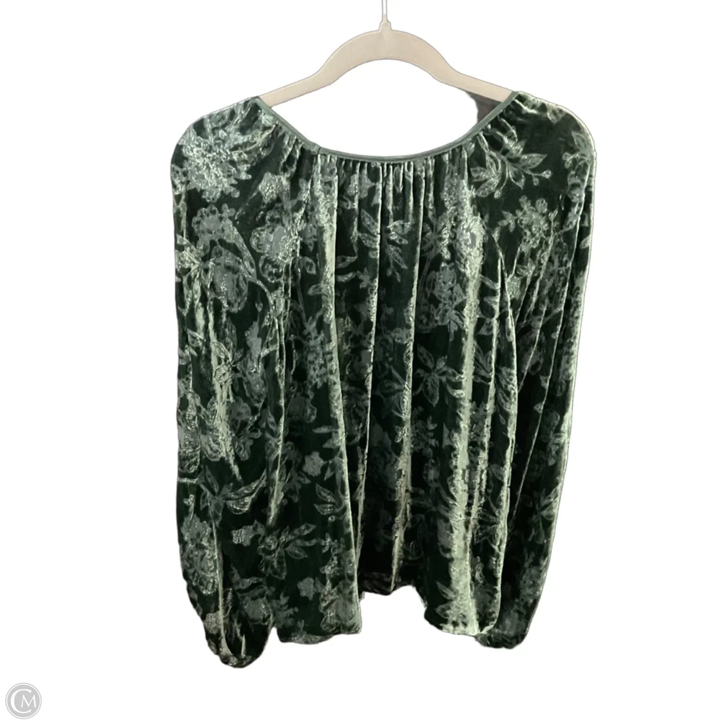 Blouse Long Sleeve By Johnny Was In Green, Size: M