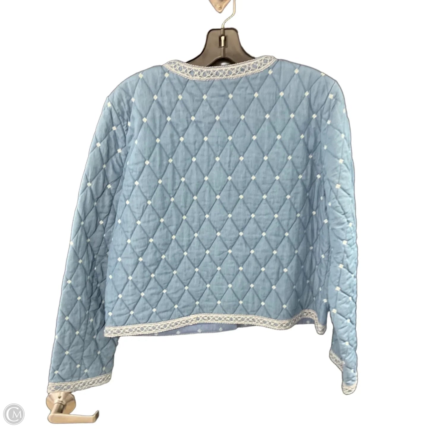 Jacket Puffer & Quilted By J Mclaughlin In Blue, Size: L